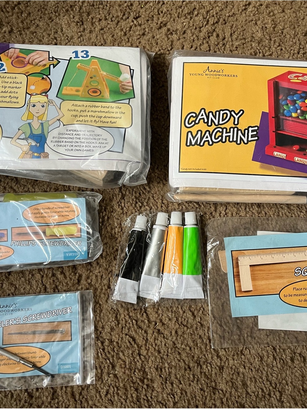 Annie’s Young Woodworker Craft Kits / Kids Craft Kits / Wooden Craft Kits